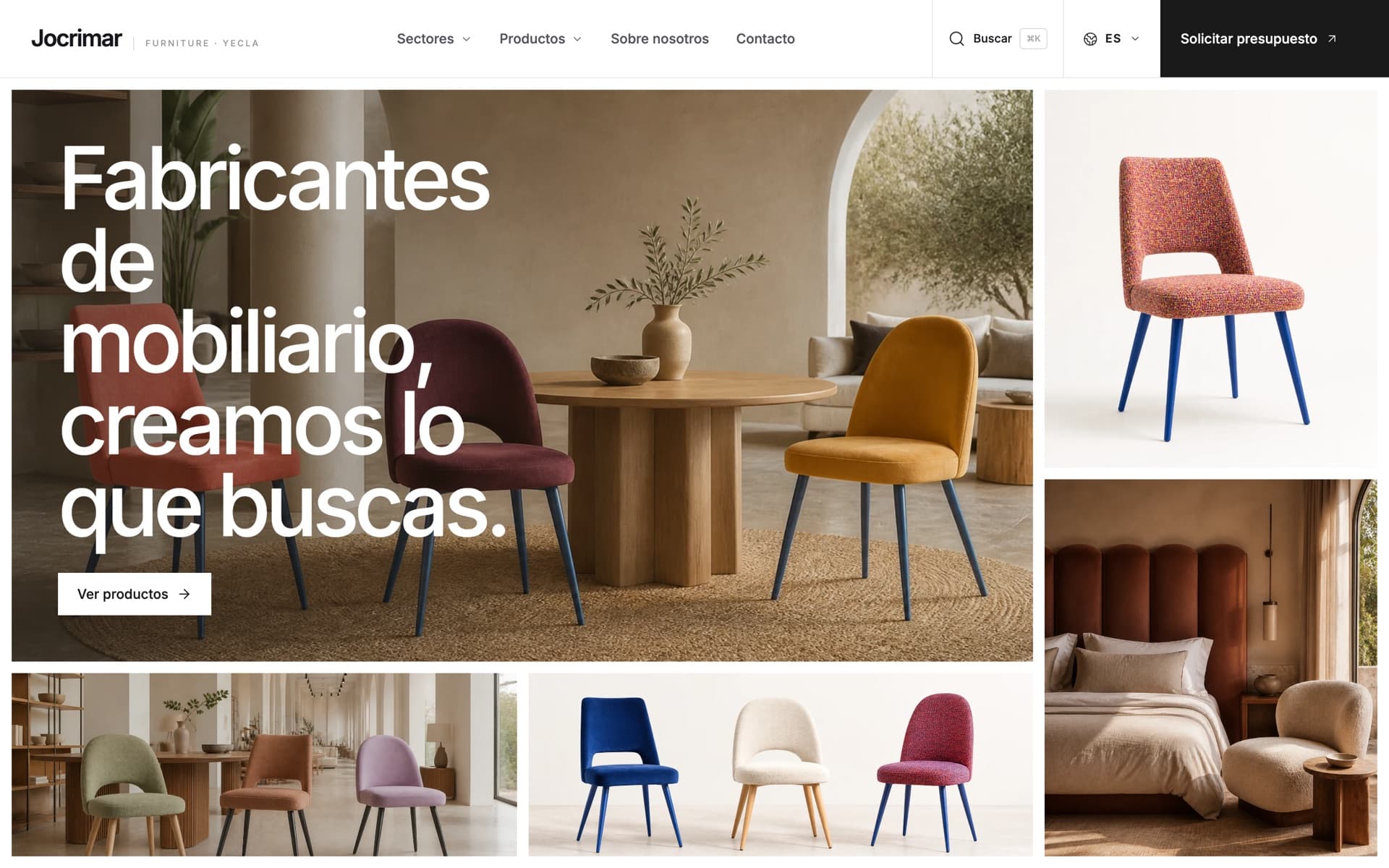 Web de Jocrimar: Fabricante de mobiliario en Yecla.